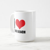 Ik hou van Long Beach Koffiemok (Voorkant links)