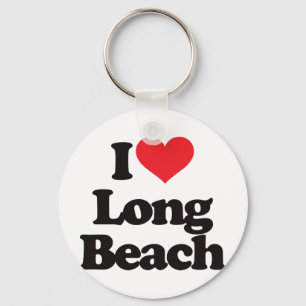 Ik hou van Long Beach Sleutelhanger