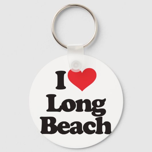 Ik hou van Long Beach Sleutelhanger (Voorkant)