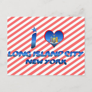 Ik hou van Long Island City, New York Briefkaart