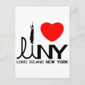 Ik hou van Long Island NY Briefkaart (Voorkant)