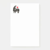 Ik hou van Longears Demure Donkey Post-it® Notes (Voorkant)