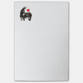 Ik hou van Longears Demure Donkey Post-it® Notes