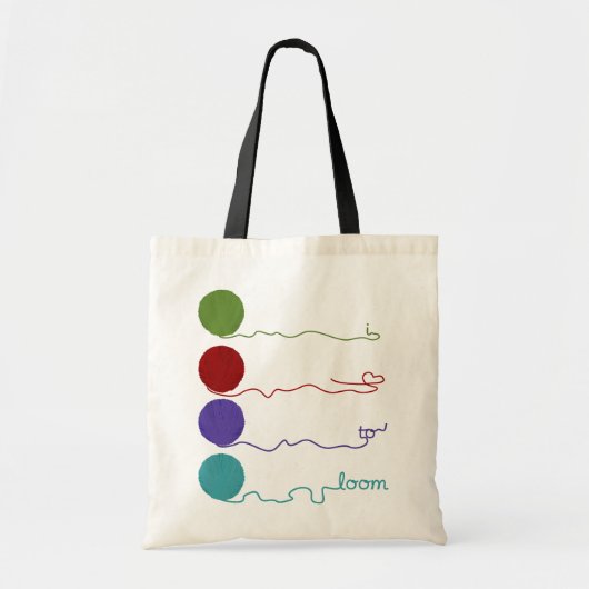 Ik hou van Loom Bag Tote Bag (Voorkant)