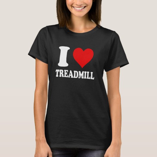 Ik hou van loopband t-shirt (Voorkant)