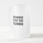 Ik hou van lopen matglas bierpul (Voorkant links)