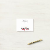 Ik hou van lopen post-it® notes (Op bureau)