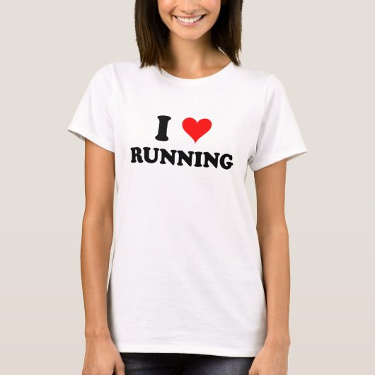 Ik hou van lopen t-shirt (Voorkant)