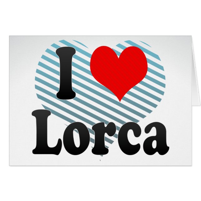 Ik hou van Lorca, Spanje. Me Encanta Lorca, Spanje (Voorkant Horizontaal)
