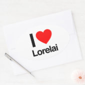 ik hou van lorelai ovale sticker (Envelop)