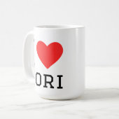 Ik hou van lori koffiemok (Voorkant links)