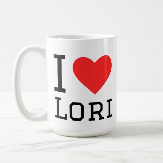 Ik hou van lori koffiemok (Links)