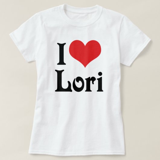 Ik hou van Lori T-shirt (Design voorkant)