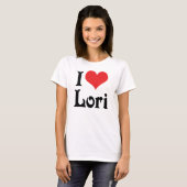 Ik hou van Lori T-shirt (Voorkant volledig)