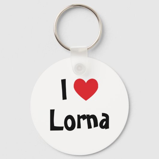 Ik hou van Lorna Sleutelhanger (Voorkant)