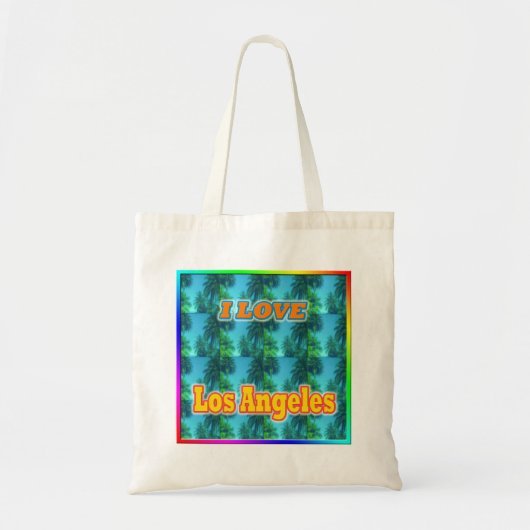 Ik hou van Los Angeles 16 Palms Bag Tote Bag (Voorkant)