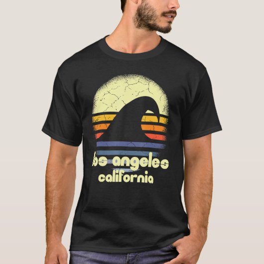 Ik hou van Los Angeles Beach California Ocean Wave T-shirt (Voorkant)