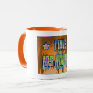 Ik hou van Los Angeles Beauful Oranje Sunset Mok