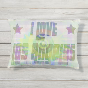 Ik hou van Los Angeles Beauful Pastel Pillow Buitenkussen
