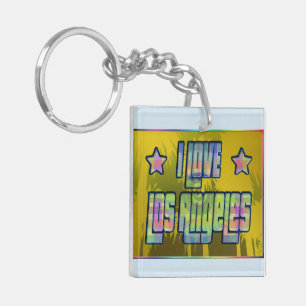 Ik hou van Los Angeles Beauful Shade Sleutelhanger