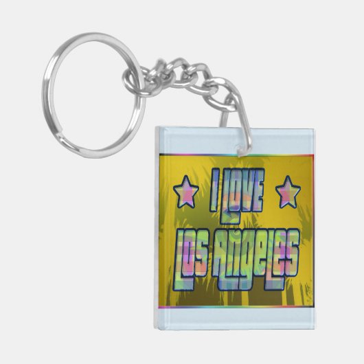 Ik hou van Los Angeles Beauful Shade Sleutelhanger (Voorkant Links)