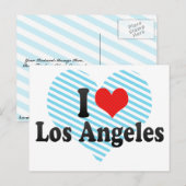 Ik hou van Los Angeles Briefkaart (Voorkant / Achterkant)