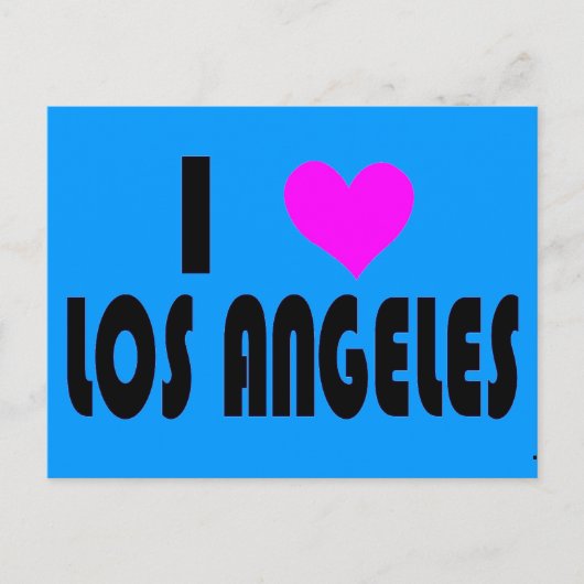 Ik hou van Los Angeles briefkaart (Voorkant)