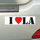 Ik hou van Los Angeles Bumpersticker (Op auto)
