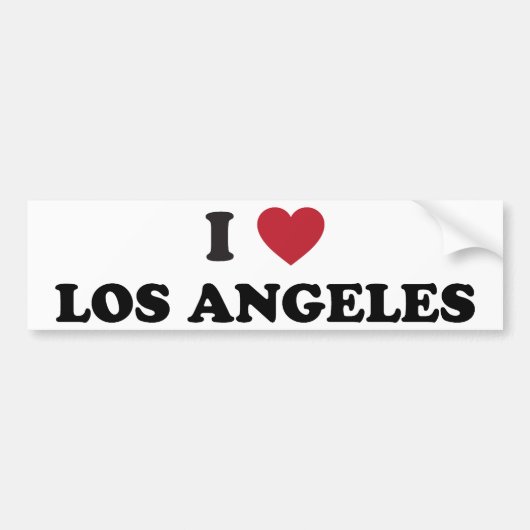 Ik hou van Los Angeles Bumpersticker (Voorkant)