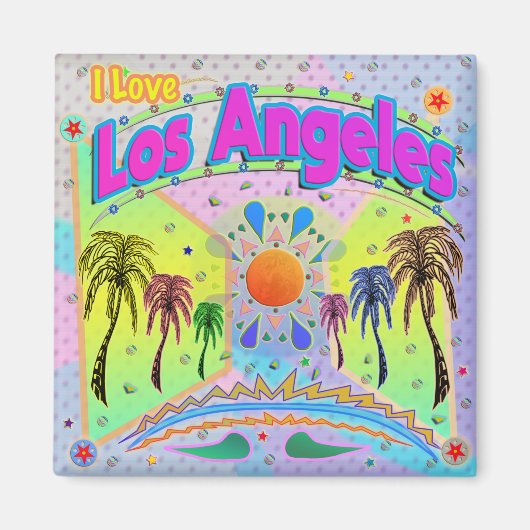 Ik hou van Los Angeles Calm Desire Magnet (Voorkant)