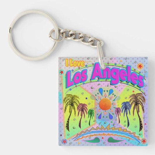 IK HOU VAN Los Angeles Calm Desire Sleutelhanger (Voorkant)
