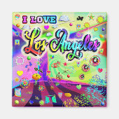 Ik hou van Los Angeles Cool Energy Magnet (Voorkant)