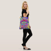 Ik hou van Los Angeles Cosmic Unity Canvas tas (Op model)
