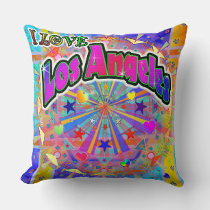 Ik hou van Los Angeles Cosmic Unity Pillow Kussen