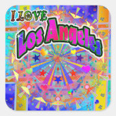 Ik hou van Los Angeles Cosmic Unity Sticker (Voorkant)
