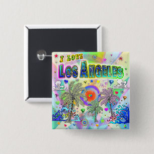 Ik hou van Los Angeles Deep Dream Button