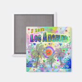 Ik hou van Los Angeles Deep Dream Magnet (Voorkant / Achterkant)