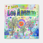 Ik hou van Los Angeles Deep Dream Magnet (Voorkant)