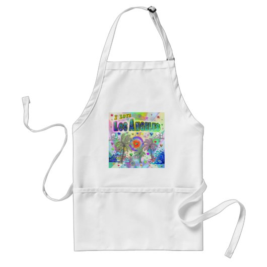 Ik hou van Los Angeles Deep Dream Schort (Voorkant)