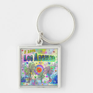 IK HOU VAN Los Angeles Deep Dream Sleutelhanger