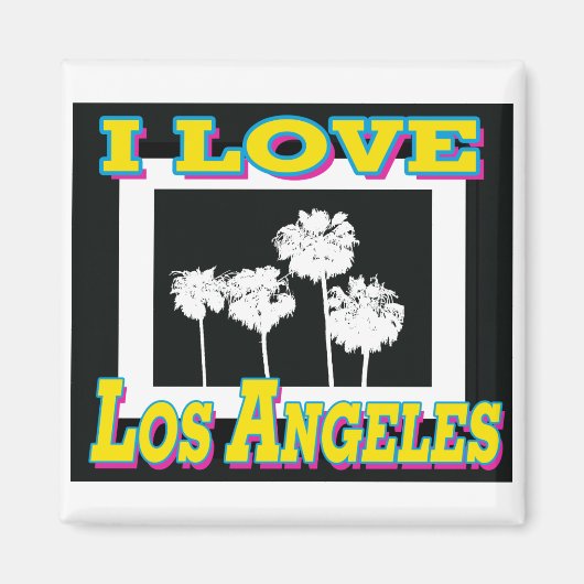 Ik hou van Los Angeles Design #5 Magnet (Voorkant)