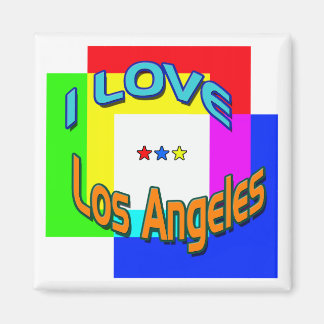 "Ik hou van Los Angeles die 1" Magnet kleuren
