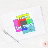 "Ik hou van Los Angeles die 2" Sticker kleuren (Envelop)