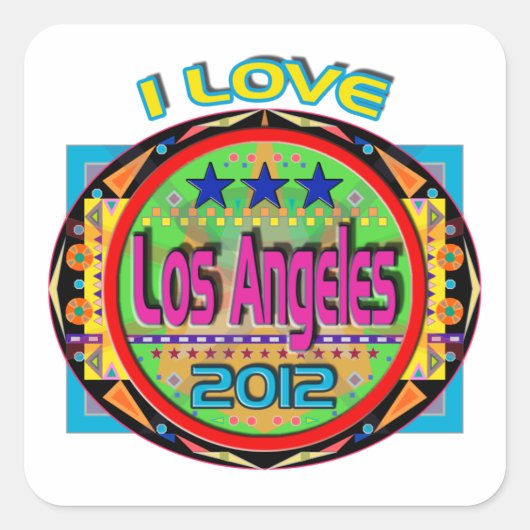 Ik hou van Los Angeles Emblem #1 2012 Sticker (Voorkant)