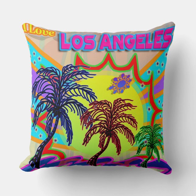 Ik hou van Los Angeles Eternal Pillow Kussen (Voorkant)