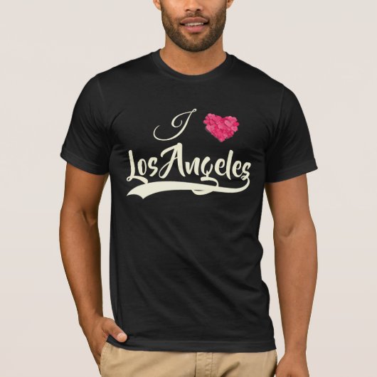 Ik hou van Los Angeles. Gepersonaliseerde T-Shirt (Voorkant)