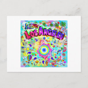 IK HOU VAN Los Angeles Mystic Dance Briefkaart
