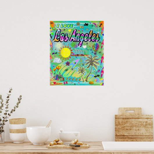 IK HOU VAN Los Angeles Nu Era Poster (Keuken)