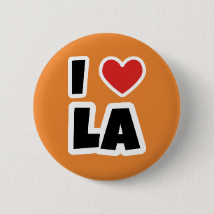 Ik hou van Los Angeles Ronde Button 5,7 Cm