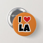 Ik hou van Los Angeles Ronde Button 5,7 Cm (Voorkant /achterkant)